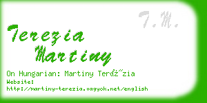 terezia martiny business card